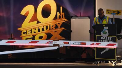 A gate near the Fox Studios in West Los Angeles, California. Comcast's bid tops an offer from Walt Disney for a deal that could create a dominant media-entertainment power. AFP