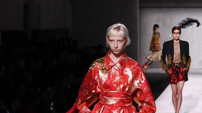 Dries Van Noten and Christian Lacroix, for Spring-Summer 2020. AFP