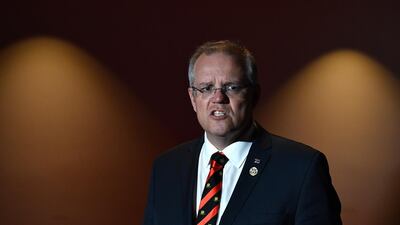 Mr Morrison’s minority government has been highlighting the issue of immigration as it prepares for national elections. EPA