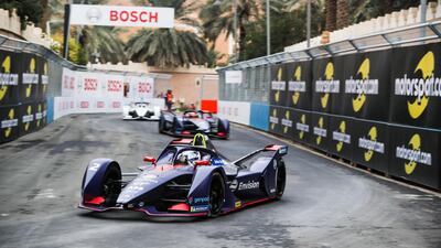 Sam Bird racing during the Formula E Championship. Getty Images