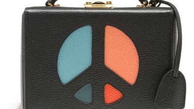 Grace bag with Peace sign. Courtesy Mark Cross