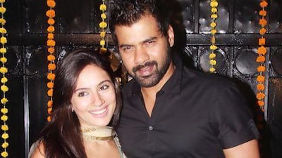 Kanchi Kaul and her husband Shabbir Ahluwalia. Getty Images