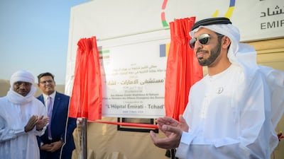 Sheikh Shakhbout bin Nahyan, Minister of State, launches the UAE-sponsored hospital in Abeche, eastern Chad. All photos: Wam