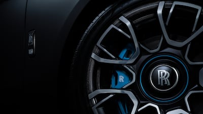 The Black Badge Ghost's sporty calipers.