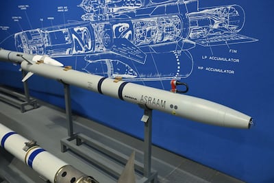 An MBDA AIM-132 Advanced Short Range Air-to-Air Missile (ASRAAM). Alamy