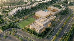 A rendering of the new British curriculum school planned for Dubai Production City. Photo: Dubai Holding