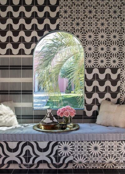 A "Moroccan moment" in the spa lobby at the Sands Hotel. Courtesy Tim Street Porter