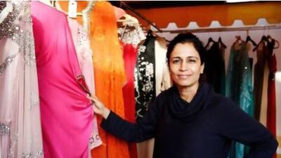 Rashmi Kumari, the C'est Moi designer, backstage at Muscat Fashion Week. Courtesy Muscat Fashion Week