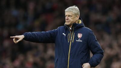 Arsenal manager Arsene Wenger on the sidelines during the FA Cup third round win over Sunderland. John Sibley / Reuters