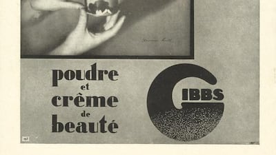 Publicité Gibbs L’Illustration , No. 4533, 1930. Courtesy Germaine Krull Estate / Museum Folkwang