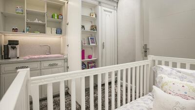 The nursery is fully kitted out and ready for a family to move in. Mona Al Marzooqi / The National
