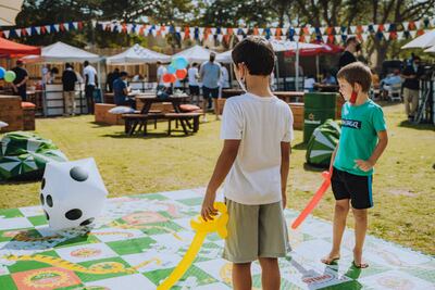 The brunch at Reform features a play area for children
