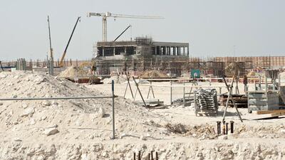 The power sub-station under construction by Dubai-based firm ETA. As works ramp up on the Dh10 billion project, the number of workers on site is expected to increase to 6,000 by 2015. Jeff Topping for The National