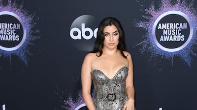 Lauren Jauregui arrives at the American Music Awards on Sunday, November 24, 2019, at the Microsoft Theatre in Los Angeles. AFP