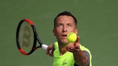 Philipp Kohlschreiber is aiming to beat Roger Federer for the first time in his career on Monday. AFP