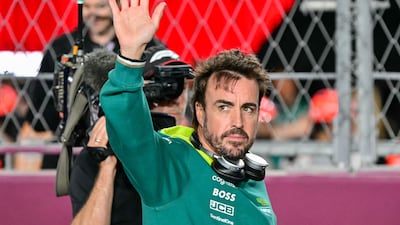 Aston Martin driver Fernando Alonso finished ninth in this season's drivers' championship with 70 points. AFP
