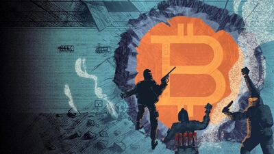 The mystery of Bitcoin is part of its appeal, it seems. Illustration by Alex Belman / The National