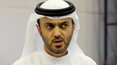 Khalid Omar Al Midfa, chairman of Sharjah Media City (Shams) at the Sharjah FDI Forum 2019 Pawan Singh / The National