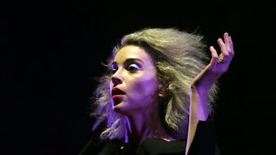 US musician Annie Erin Clark aka St Vincent performs on stage during her concert at the Nos Primavera Sound music festival in Porto, Portugal June 7, 2014. EPA