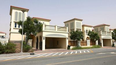 Jumeirah Village villas: Q2 up 11%. 2BR: Dh140-170,000. 3BR: Dh155-185,000. 4BR: Dh170-220,000. Q2 2013-Q2 2014 up 20%. Pawan Singh / The National