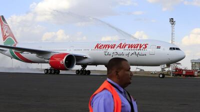 Kenya Airways has signed an agreement with Etihad Airways Engineering for maintenance of its biggest aircraft. Noor Khamis / Reuters