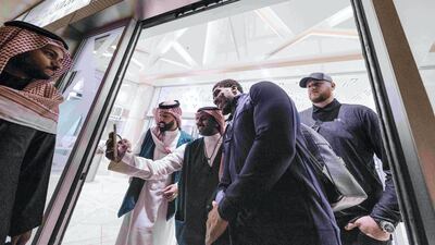 Anthony Joshua in Saudi Arabia for ‘Clash on the Dunes’ against Andy Ruiz Jr. Courtesy Diriyah Season