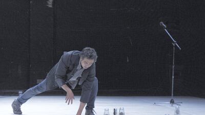 Performance of Second Copy: 2045 by Atbane Youness at Edinburgh Fringe 2017