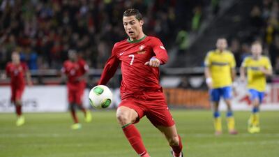 Cristiano Ronaldo has 110 caps in his Portugal career. Jonathan Nackstrand / AFP