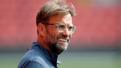 Jurgen Klopp is aiming to win his first trophy as Liverpool manager against Real Madrid in the Uefa Champions League final on Saturday. Carl Recine / Reuters