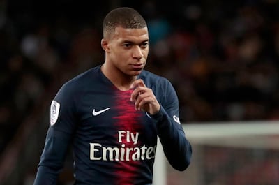Kylian Mbappe will be tasked with carrying PSG's goal threat in the absence of Neymar and Edinson Cavani. EPA