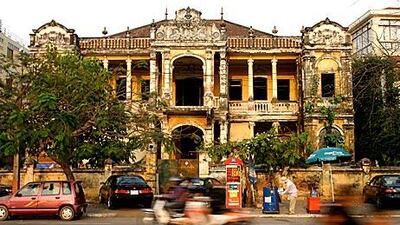 A colonial building in Phnom Penh.