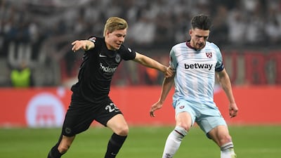 Jens Petter Hauge 7 - A livewire who never stops running, the young Norwegian must be a nightmare to play against, especially when you’re a man down. Direct and physical, the cause of Cresswell’s red card when he ran beyond the West Ham defence. AFP