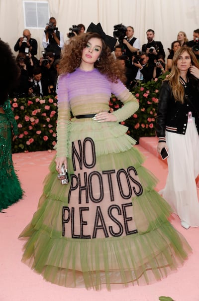 Hailee Steinfeld in Viktor & Rolf at the Met Gala 2019. Reuters