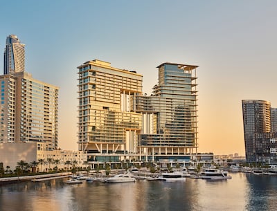 The Lana's interlocking towers are designed by Foster + Partners. Photo: Dorchester Collection