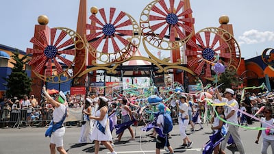 Participants take part in 37th Annual Mermaid Parade in the Coney Island section of Brooklyn in New York, U.S. Reuters