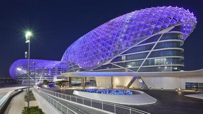 Yas Viceroy hotel in Abu Dhabi. Courtesy Yas Viceroy