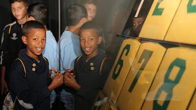 Yossei Teferi, 10, from Jerusalem, brother of Israeli Olympian Maru Teferi, is in Brazil to help mend fences. Gary Meenaghan / The National