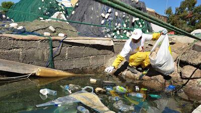 More than 100,000 people took part in the 10-day Emirates Environmental Group initiative. Courtesy Orient Planet