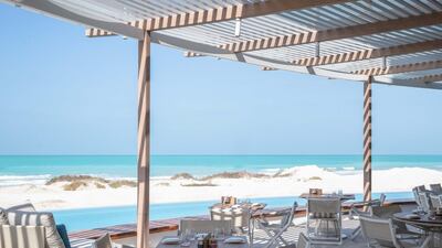 A restaurant at Jumeirah at Saadiyat Island Resort, Abu Dhabi. Courtesy Jumeirah at Saadiyat Island Resort