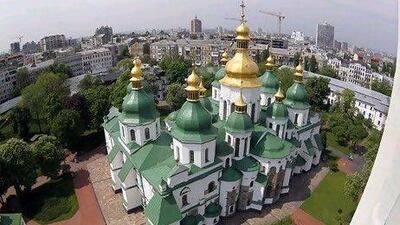 The Saint Sophia Cathedral in Kiev, Ukraine. Sergey Dolzhenko / EPA
