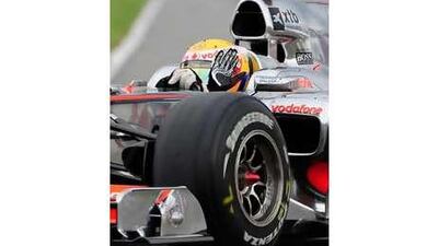 Lewis Hamilton, of McLaren-Mercedes, paid tribute to the mechanics after clinching the pole position in Canada yesterday.