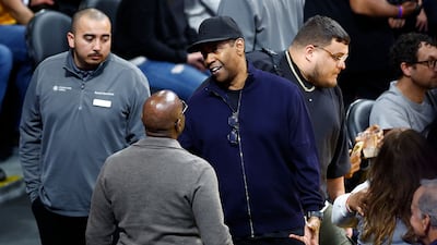 Actor Denzel Washington in California. AFP
