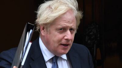 UK Prime Minister Boris Johnson leaves Number 10 Downing Street. Getty