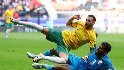 India's Subashish Bose challenges Martin Boyle of India. Reuters