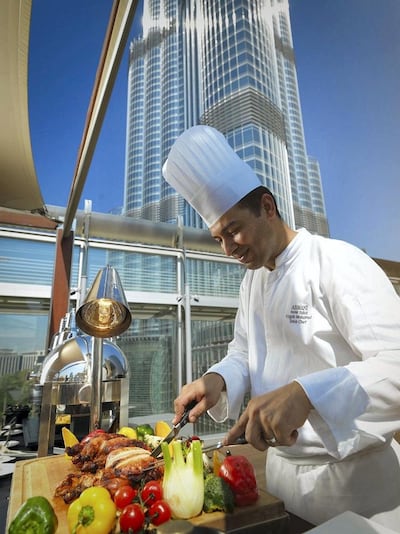 A BBQ brunch at The Burj Club