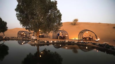 Platinum Desert Safari in the Dubai Desert Conservation Reserve. Courtesy Platinum Heritage