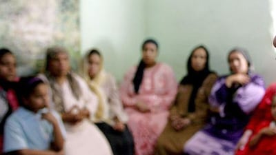 In Minia, Egypt, a counsellor tries to persuade a group of women to not have their daughters mutilated. Tara Todras-Whitehill / Reuters