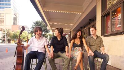 The members of the award-winning Aeolus Quartet from The Juilliard School in New York. Courtesy The Aeolus Quartet