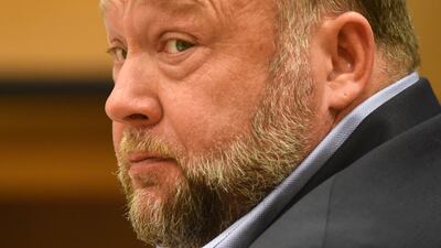 Alex Jones, host of the far-right talk show Infowars, listed liabilities of at least $1 billion in a bankruptcy court petition. AP