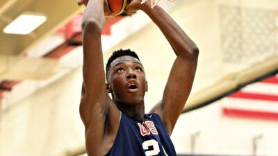 Harry Giles is one of the bright hopes on the United States basketball team currently in the UAE for the Under 17 World Championship. Courtesy USA Basketball